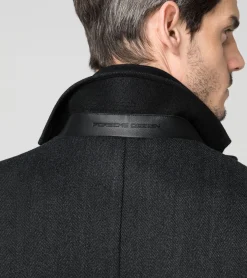 Hybrid Textured Formal Coat
