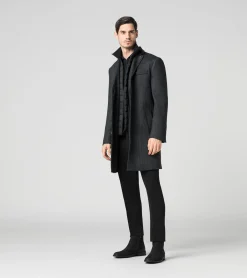 Hybrid Textured Formal Coat