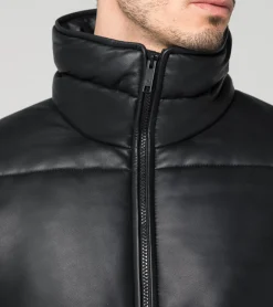Padded Leather Jacket